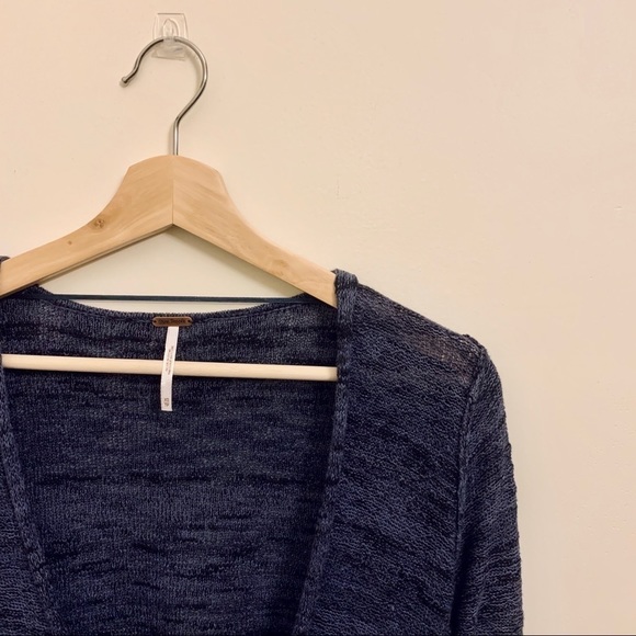 Free People Surplice Wrap Front Long Sleeve Top - Picture 4 of 7